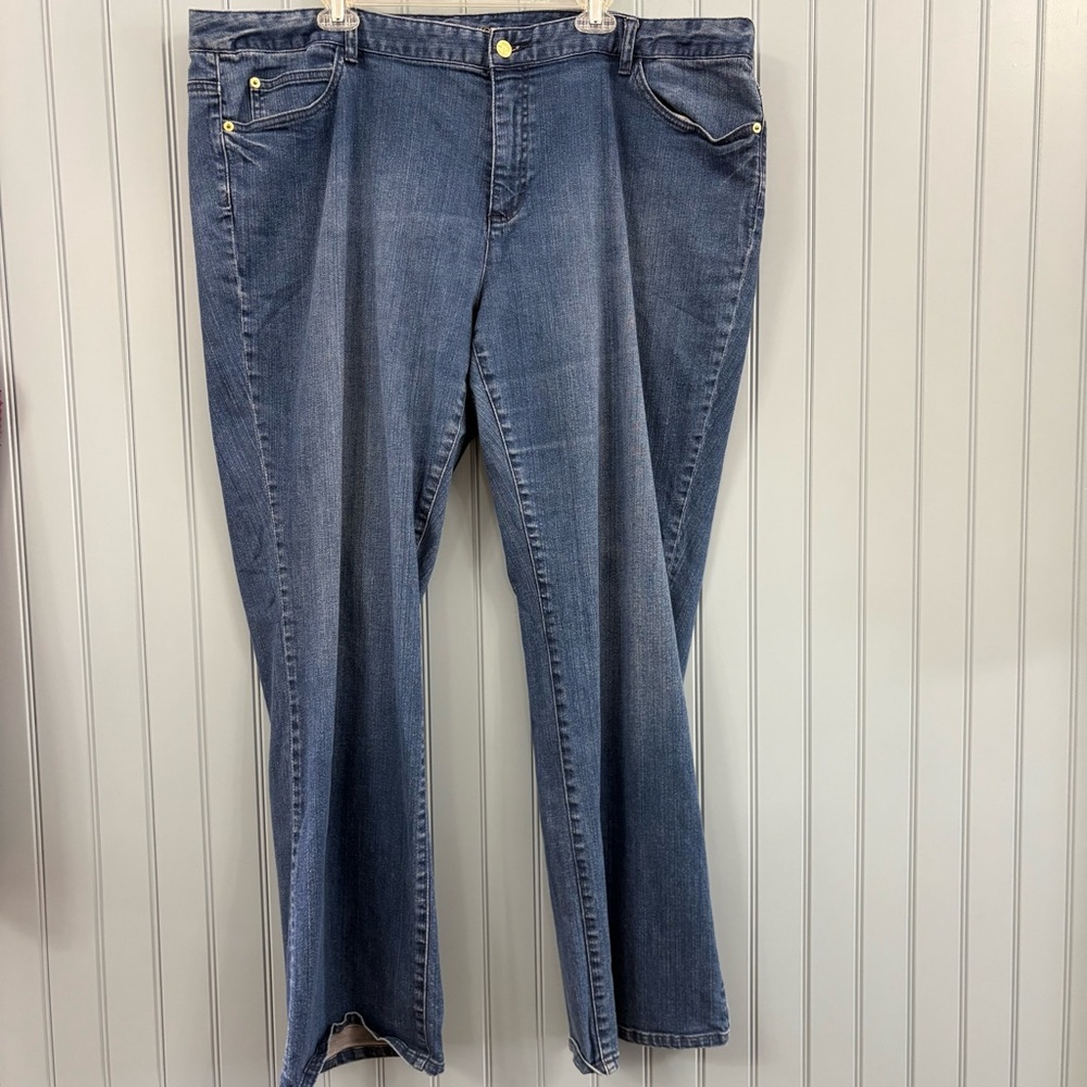 Michael Kors Blue Boot Cut Jeans Size 22W